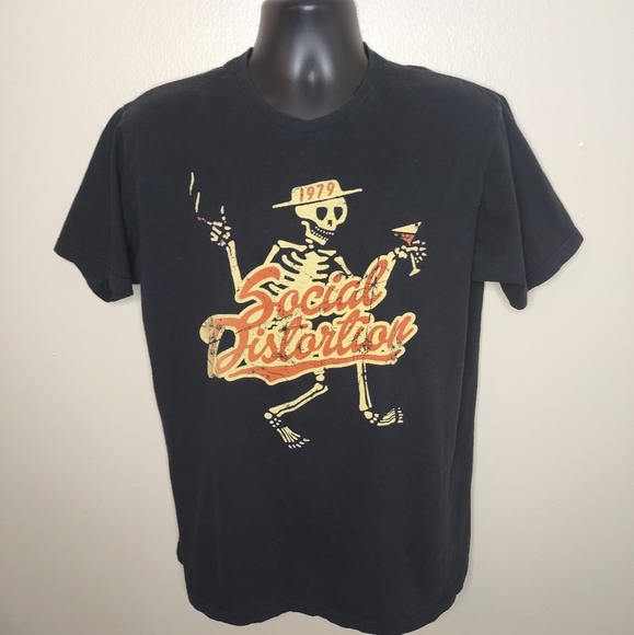Bay Island Other - Vintage Social Distortion Men's XL Band T-shirt Tee Skeleton 1979 Bay Island Tag